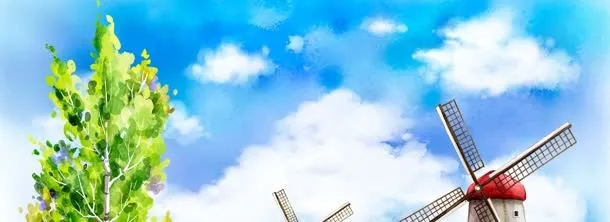 梦幻手绘卡通背景