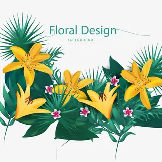 黄色免抠花朵免抠