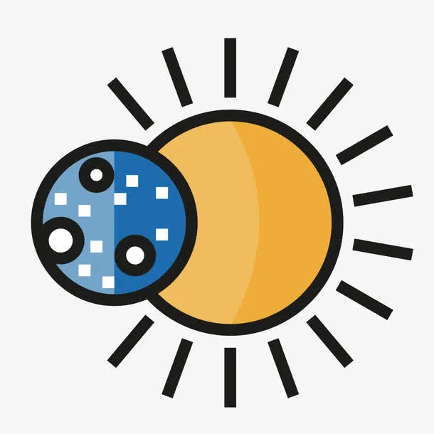 太阳和地球图标免抠