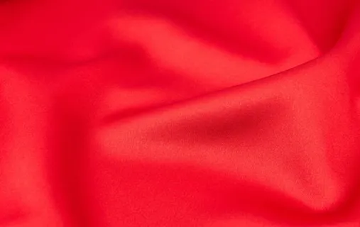 红色的丝绸免抠