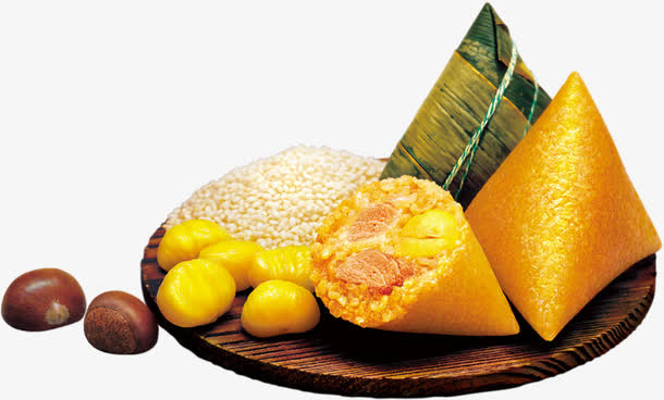 粽子栗子食物端午免抠