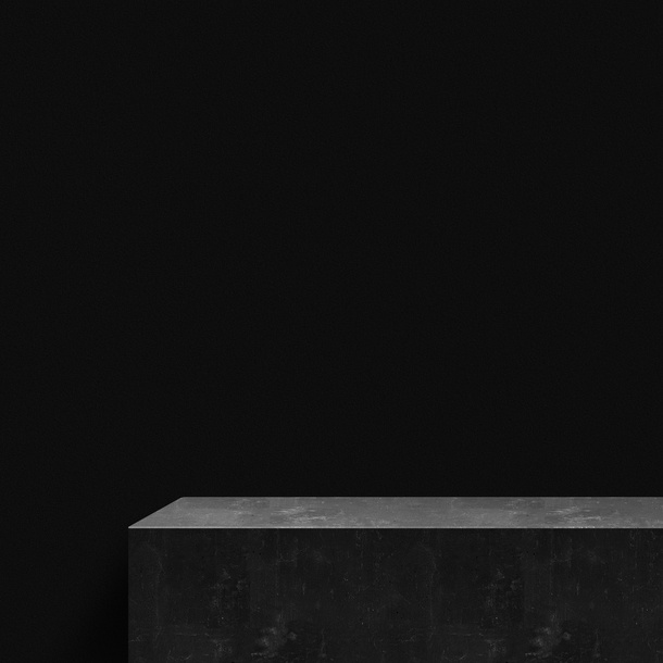 黑色水泥桌子免抠背景场景背景元素