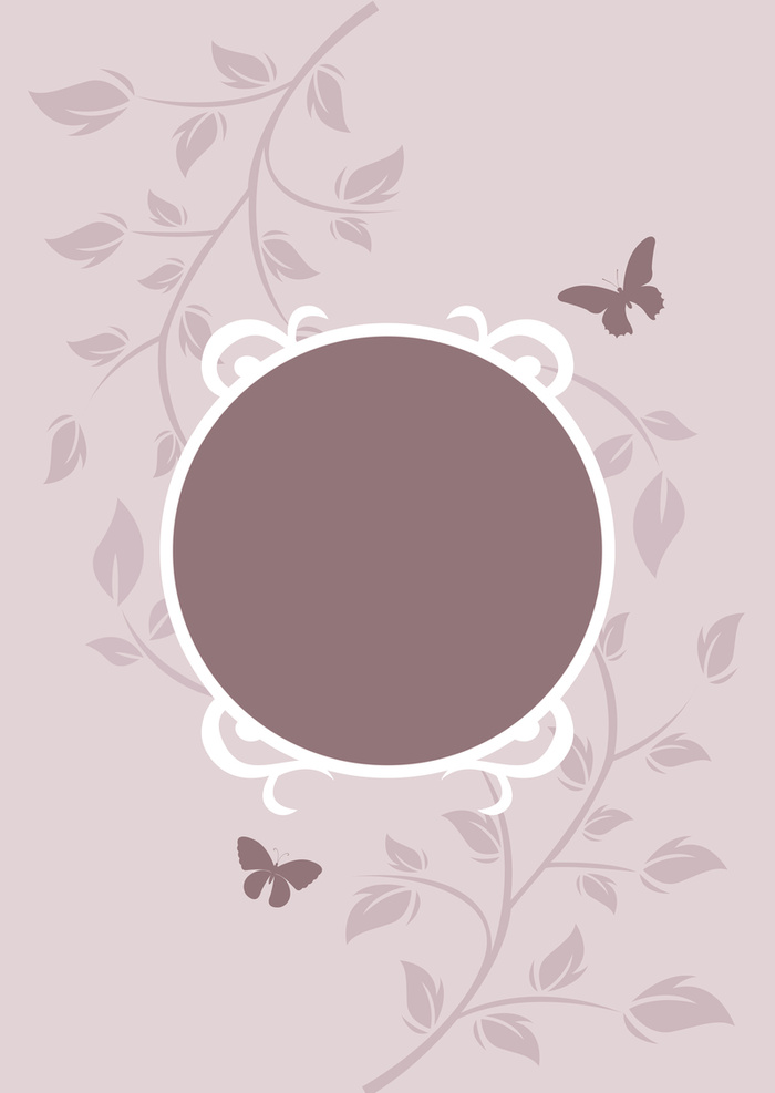 紫色圆形花纹海报背景素材高清