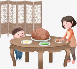 龙抬头吃猪头免抠
