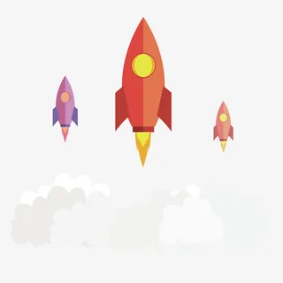 升空的火箭免抠