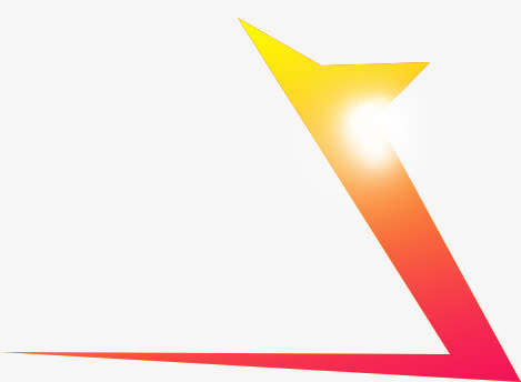 渐变色带亮光不规则图形免抠