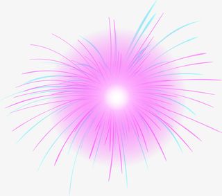 春节绚丽多彩烟花免抠