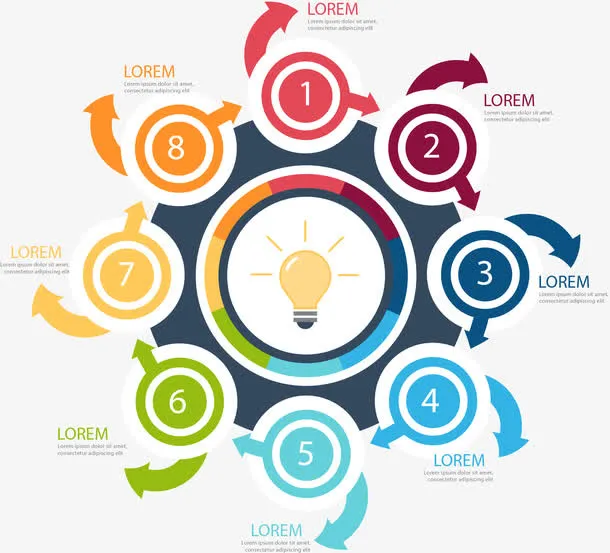 矢量手绘PPT标签免抠