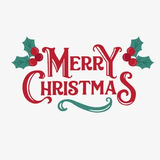 圣诞节字体03免抠字体元素