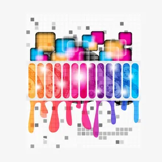 发光炫彩背景矢量素材