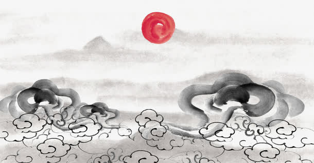 水墨云彩免抠