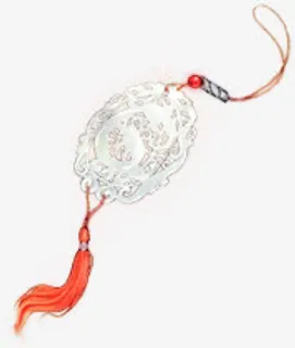 手绘中国风吊坠免抠