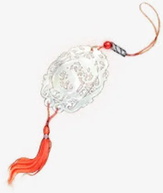 手绘中国风吊坠免抠