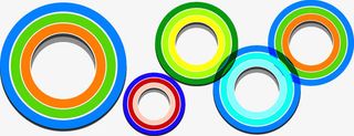 炫彩圆环背景