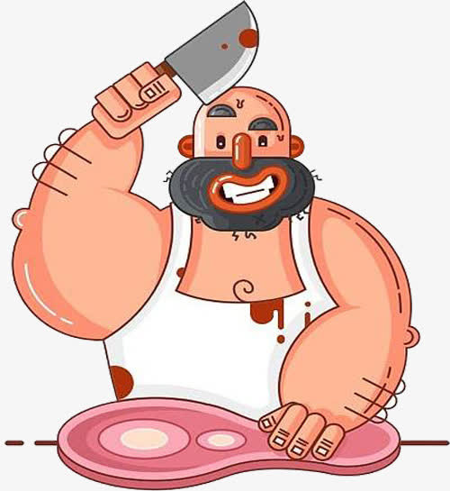 卡通血腥屠宰免抠