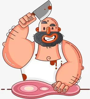 卡通血腥屠宰免抠