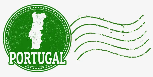 葡萄牙圆形邮戳免抠