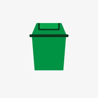 绿绿绿垃圾桶免抠