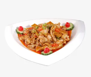 干锅仔姜牛蛙免抠