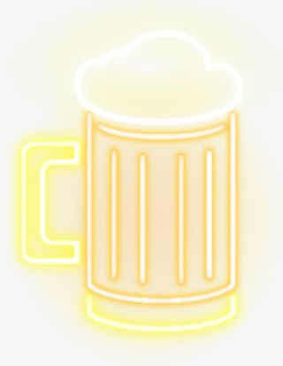 啤酒图标霓虹线条矢量免抠