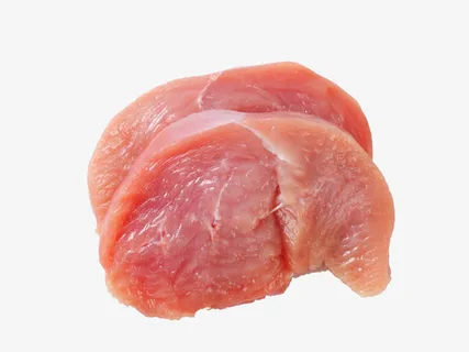 鸡肉块特写免抠