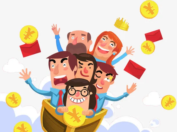 卡通抢红包免抠