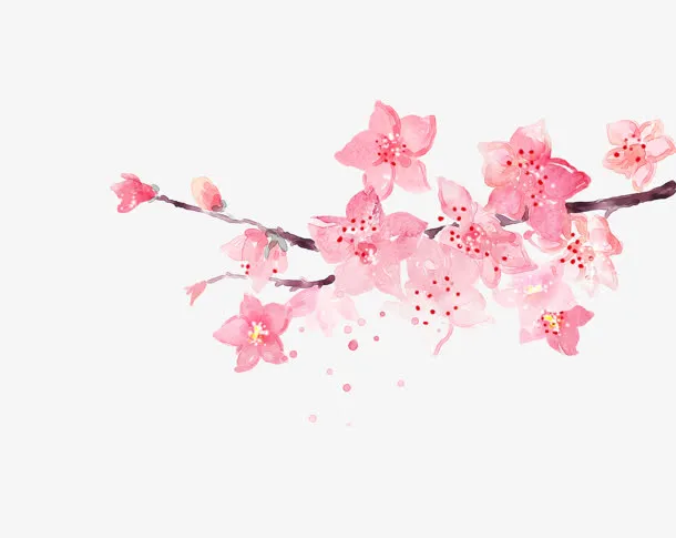 粉色花朵样式促销免抠