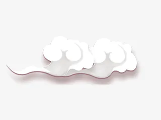 漂浮中的祥云免抠