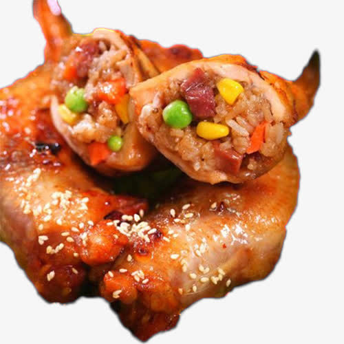 *密制烧烤鸡翅包饭免抠
