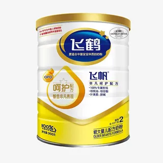 飞鹤飞帆较大婴儿配方奶粉2段免抠