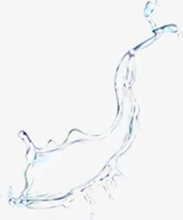 白色流动液体水流免抠
