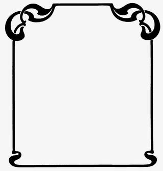 白色纸张边框免抠