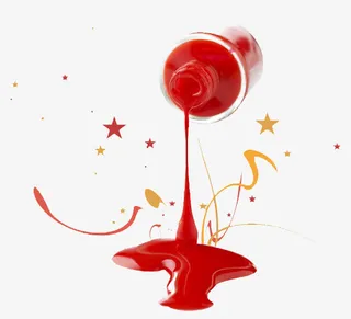 指甲油红色免抠