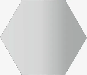 六边形 银色渐变免抠