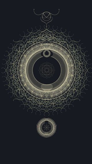 圆形渐变蓝色H5背景高清