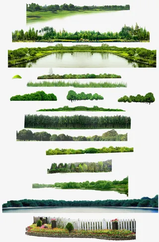 树林装饰免抠