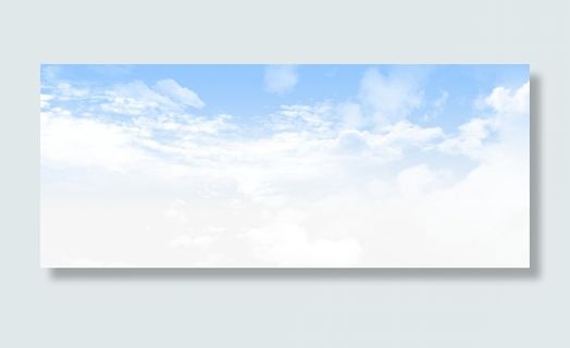 蓝天白云边框纹理免抠其他元素
