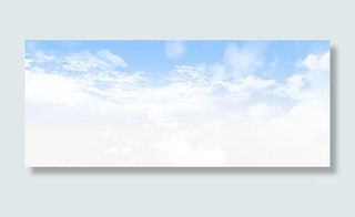 蓝天白云边框纹理免抠其他元素