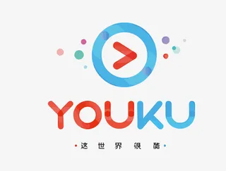 优酷矢量视频播放器LOGO免抠标签元素