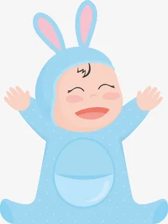 可爱婴儿装饰素材免抠