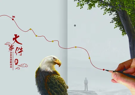 企业发展历程背景素材高清