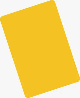 手绘足球运动裁判黄牌图标矢量素免抠