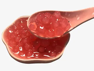 珍珠奶茶甜品樱花珍珠碗装免抠