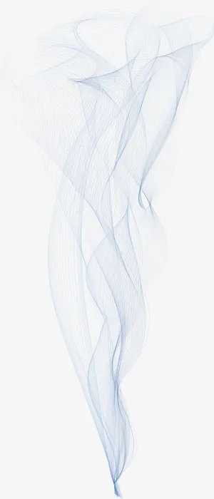 蓝色的烟雾笔刷设计免抠