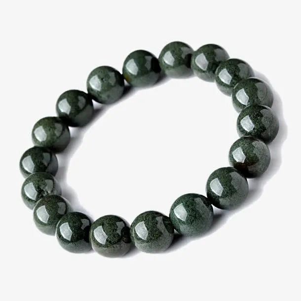 东海世家绿幽灵手链单圈免抠