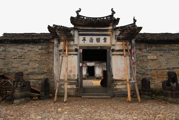 老宅门口免抠