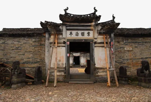 老宅门口免抠