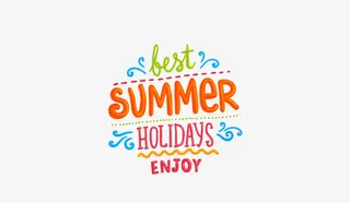 summer夏日时光文字装饰免抠