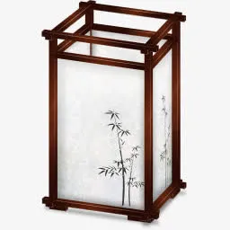 古风木质灯笼实物免抠
