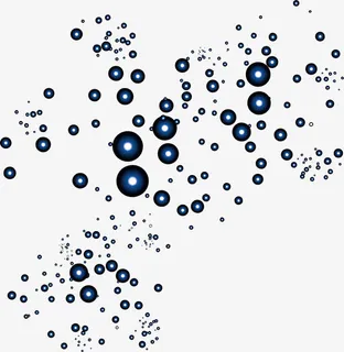 蓝色闪耀光芒免抠